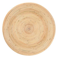 Table d'appoint Tokyo en rotin naturel stratifié - Table sablier au design sculptural, style bohème chic pour le salon