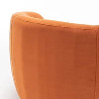 Fauteuil d'appoint pivotant à 360 degrés en velours SEYNAR Modern Glam (lot de 2)