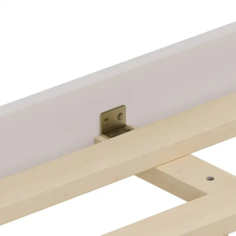 Lit plate-forme capitonné Queen avec éclairage LED réglable