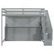 Lit escamotable double avec vérin hydraulique et bureau intégré