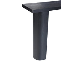 Console en bois de manguier demi-lune par East at Main