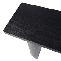 Console en bois de manguier demi-lune par East at Main