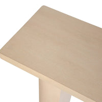 Console en bois de manguier demi-lune par East at Main