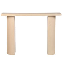 Console en bois de manguier demi-lune par East at Main