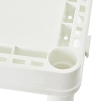 Meuble de rangement domestique léger et solide Gracious Living à 4 étagères à hauteur fixe, blanc - 1 paquet