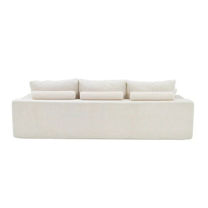 GDFStudio - Olivia Morgan Canapé nuage ultra-doux modulable 110 pouces en forme de L sans assemblage, confort à compression totale