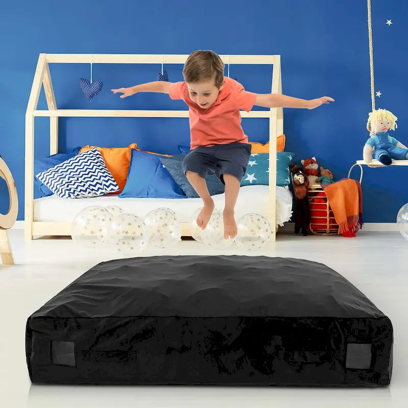 Tapis de sol rembourré sensoriel Costway 57 x 57 avec blocs de mousse et lavable - Voir détails