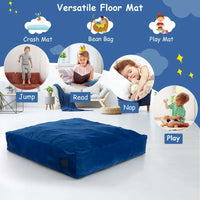 Tapis de sol rembourré sensoriel Costway 57 x 57 avec blocs de mousse et lavable - Voir détails