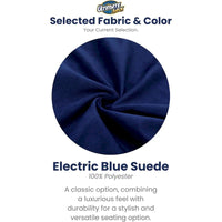 Ultimate Sack Pouf 6 pieds, lounger d'intérieur confortable surdimensionné, daim bleu