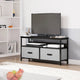 Meuble TV et Commode Multifonction pour Chambre à Coucher avec 2 Tiroirs - 106,7 cm