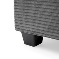 Canapé sectionnel en velours côtelé 134 avec canapé nuage en forme de L et charge USB & méridienne 50 (capacité 330 lb)