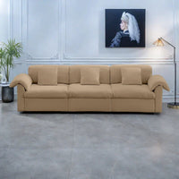 Canapé 4 places en velours 119 avec rangement - Design flexible et confort luxueux