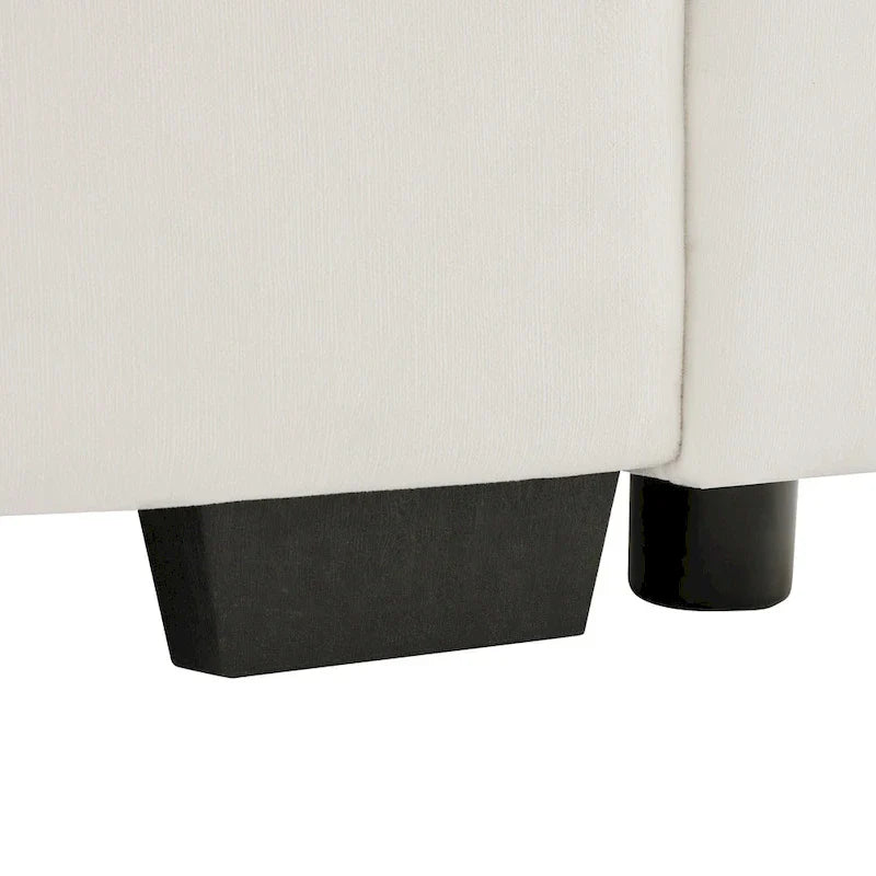 Canapé 4 places en velours 119 avec rangement - Design flexible et confort luxueux