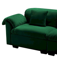 Canapé 4 places en velours 119 avec rangement - Design flexible et confort luxueux