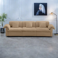 Canapé 4 places en velours 119 avec rangement - Design flexible et confort luxueux