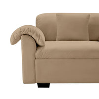 Canapé 4 places en velours 119 avec rangement - Design flexible et confort luxueux