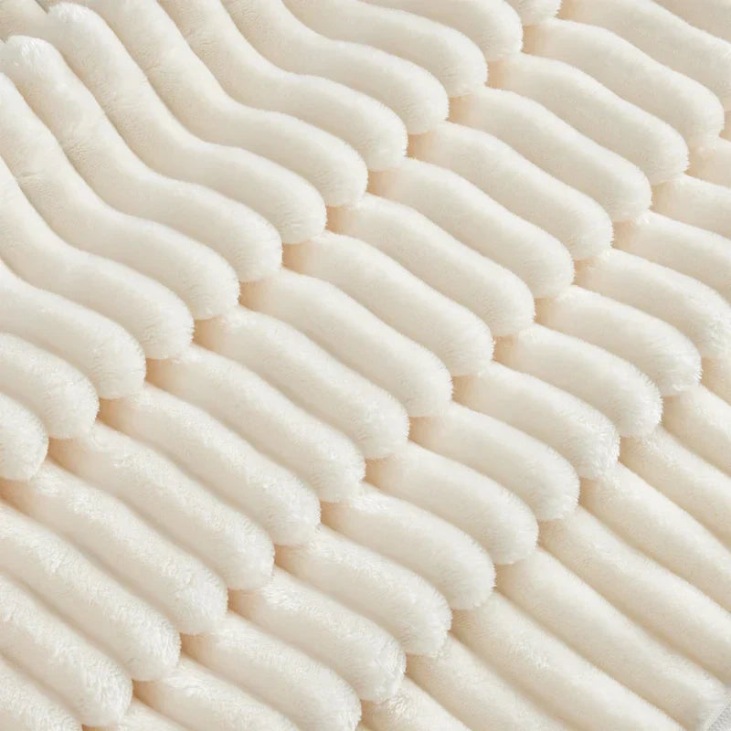 Canapé Sectionnel 3 Places Forme L 120 pouces en Velours Côtelé avec Pouf Convertible, Housse Amovible et Coussins Moelleux