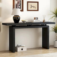 Console en placage de frêne, style simple moderne, avec design de plateau ingénieux, adaptée à l'entrée, au couloir