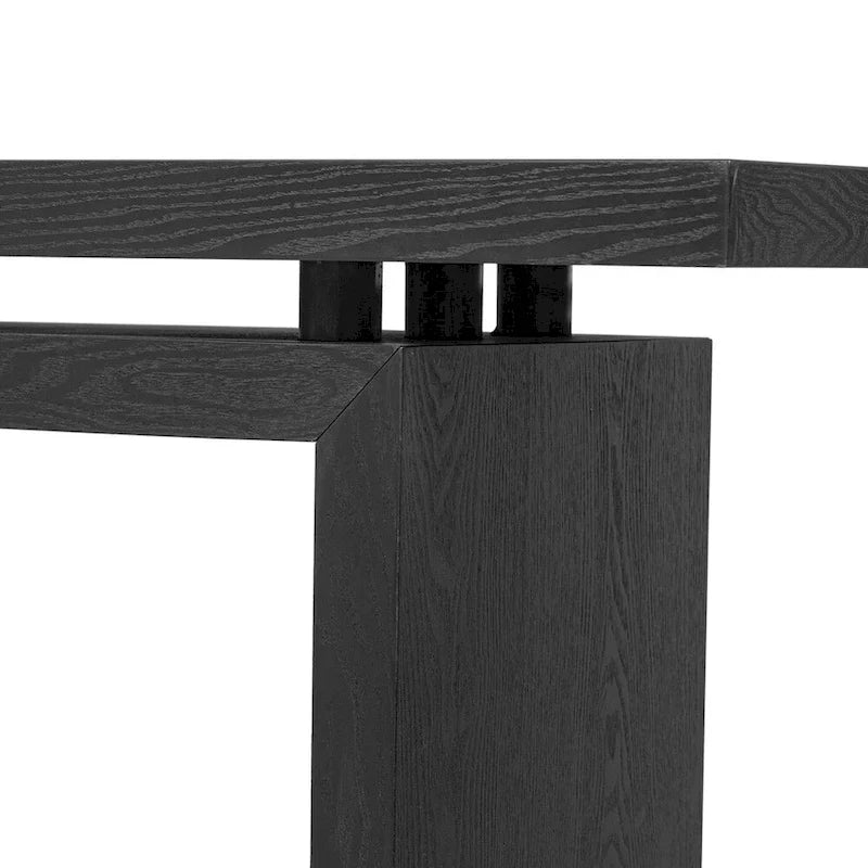 Console en placage de frêne, style simple moderne, avec design de plateau ingénieux, adaptée à l'entrée, au couloir