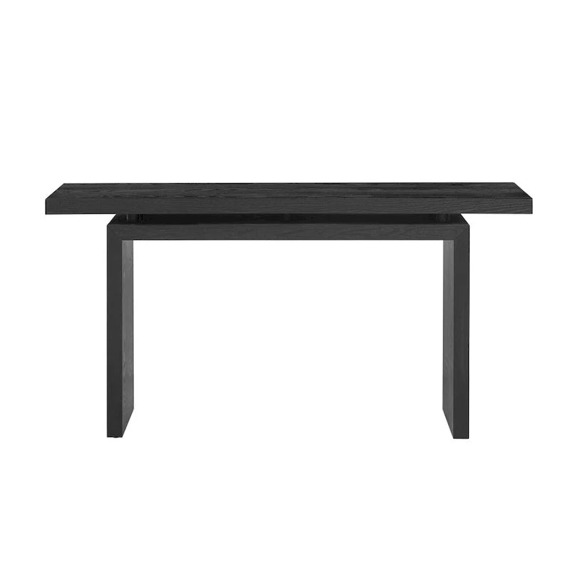 Console en placage de frêne, style simple moderne, avec design de plateau ingénieux, adaptée à l'entrée, au couloir