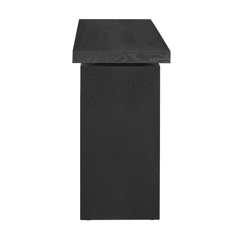 Console en placage de frêne, style simple moderne, avec design de plateau ingénieux, adaptée à l'entrée, au couloir