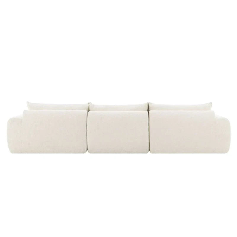 116  Canapé entièrement compressé avec mousse haute densité, chenille en particules