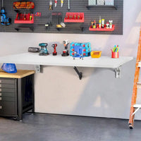 Bureau mural flottant, Table pliable pour la maison ou le bureau