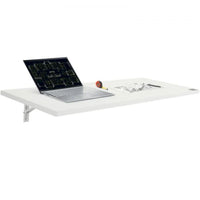 Bureau mural flottant, Table pliable pour la maison ou le bureau