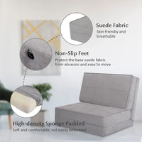 Costway Chaise Pliante Convertible, Fauteuil Inclinable et Lit d'Appoint