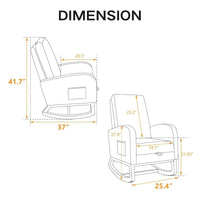 Fauteuil à bascule de 25,4 W pour chambre de bébé