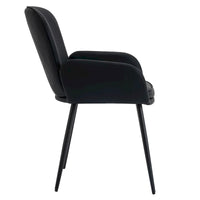 Lot de 2 chaises de salle à manger résistantes aux griffes de chat avec pieds en métal doré