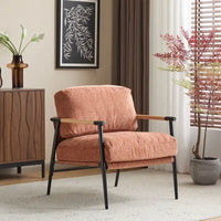 27.56 Fauteuil d'appoint moderne avec coussins moelleux