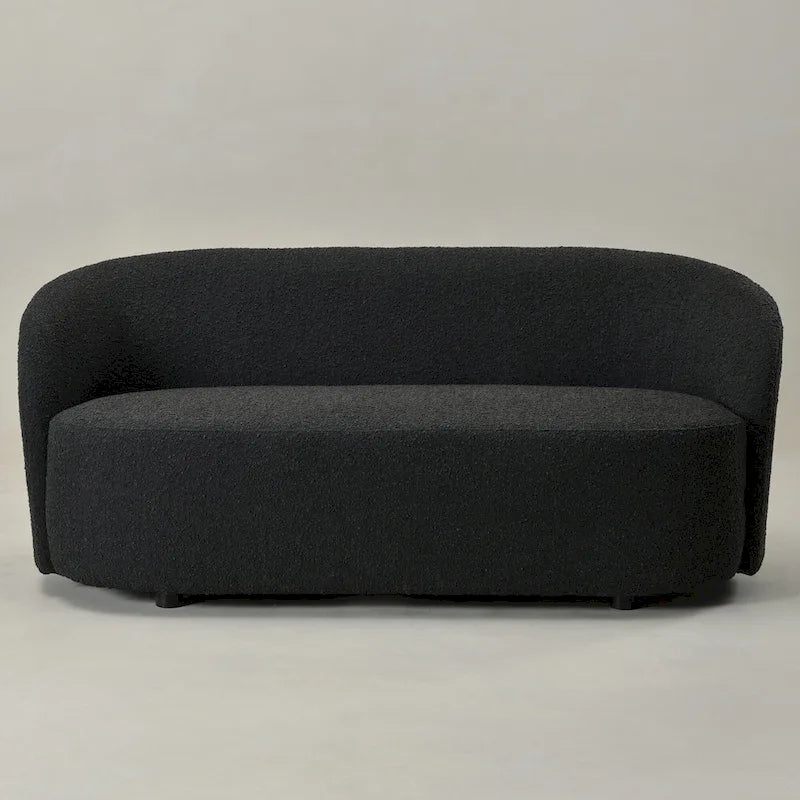 KINWELL Causeuse Rembourrée en Sherpa Canapé Bouclé, 68W