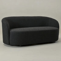 KINWELL Causeuse Rembourrée en Sherpa Canapé Bouclé, 68W