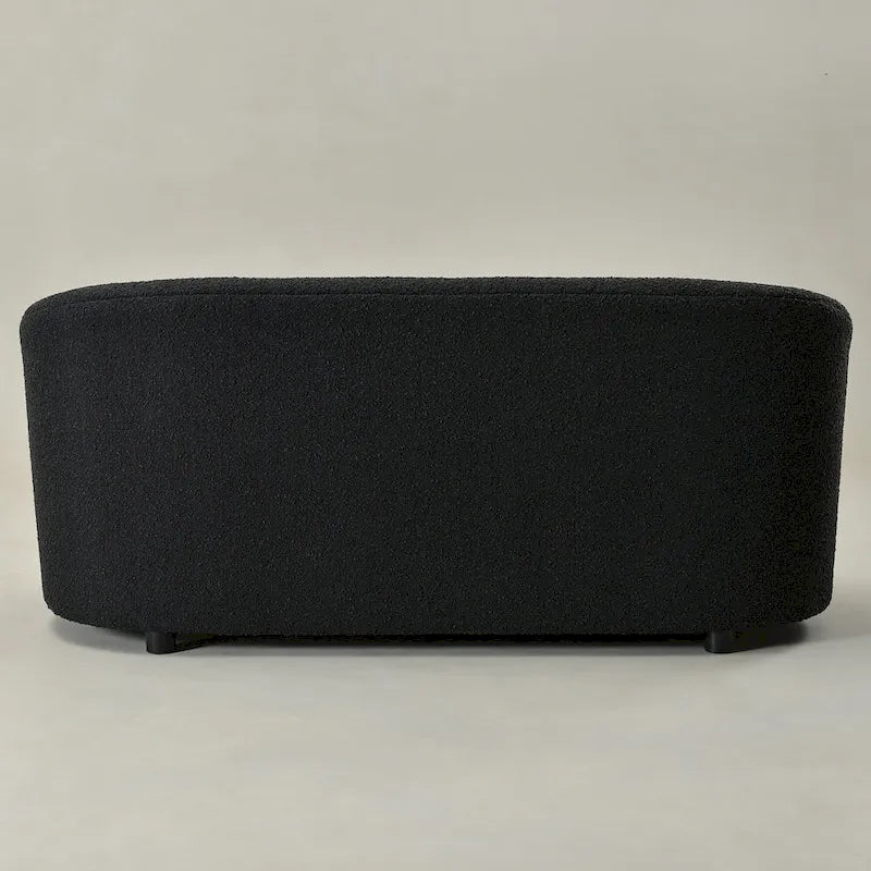 KINWELL Causeuse Rembourrée en Sherpa Canapé Bouclé, 68W