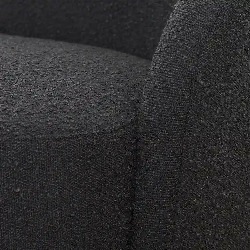 KINWELL Causeuse Rembourrée en Sherpa Canapé Bouclé, 68W