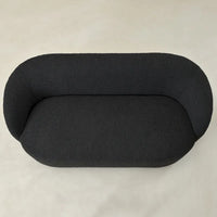 KINWELL Causeuse Rembourrée en Sherpa Canapé Bouclé, 68W