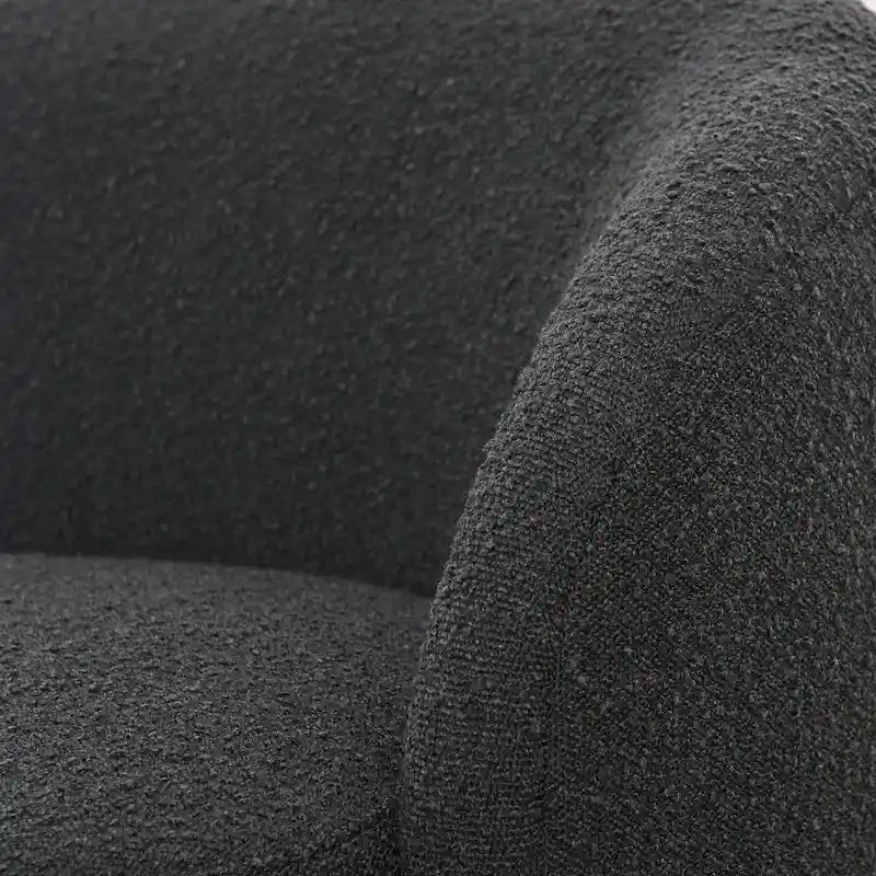 KINWELL Causeuse Rembourrée en Sherpa Canapé Bouclé, 68W