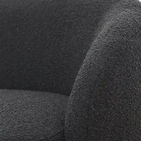 KINWELL Causeuse Rembourrée en Sherpa Canapé Bouclé, 68W