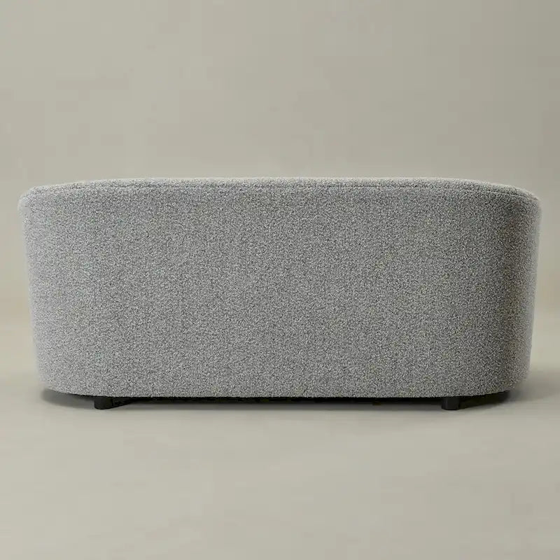 KINWELL Causeuse Rembourrée en Sherpa Canapé Bouclé, 68W