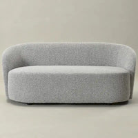 KINWELL Causeuse Rembourrée en Sherpa Canapé Bouclé, 68W