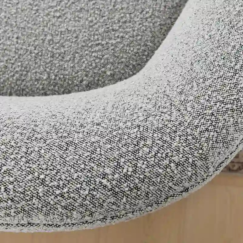 KINWELL Causeuse Rembourrée en Sherpa Canapé Bouclé, 68W