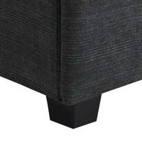 Canapé sectionnel en U 128 avec ottomane, ensemble de canapés 6 places avec rangement intégré, ports USB et porte-gobelets