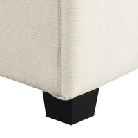 Canapé sectionnel en U 128 avec ottomane, ensemble de canapés 6 places avec rangement intégré, ports USB et porte-gobelets