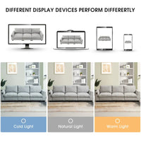 Canapé sectionnel intelligent en chenille 96 avec enceinte Bluetooth, tablette rabattable & chargeur USB et canapé nuage 3 places