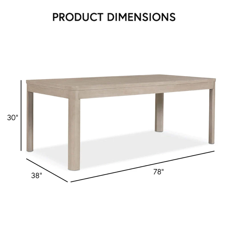 Ensemble de salle à manger 7 pièces moderne Billet en bois de chêne naturel Furniture of America