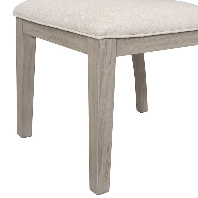 Ensemble de salle à manger 7 pièces moderne Billet en bois de chêne naturel Furniture of America