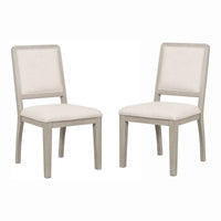 Ensemble de salle à manger 7 pièces moderne Billet en bois de chêne naturel Furniture of America