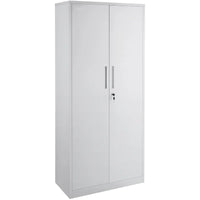 Armoire de rangement métallique verrouillable 75 pouces avec 4 étagères réglables et 2 portes magnétiques