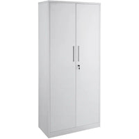 Armoire de rangement métallique verrouillable 75 pouces avec 4 étagères réglables et 2 portes magnétiques